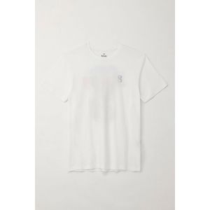 Camiseta básica manga corta blanca para hombre