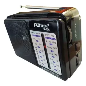 Radio 4 Bandas Am Fm Baterias Electrico + Gratis Baterias!