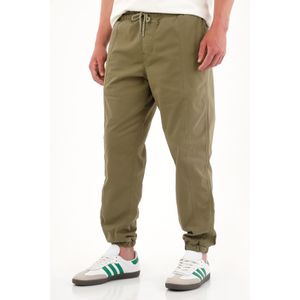 Pantalón tipo jogger de pretina elástica verde para hombre