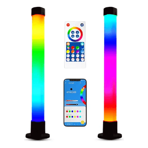 2 Barras Led De Luz Ambiente Multicolores Tv Sonidos Rítmica Con App Rgb Decoración Innovo
