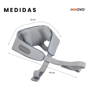 Masajeador De Cuello Antiestres Recargable Alto Confort Con Calefacción Para Cuello Espalda