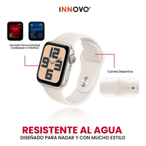 Smart Watch Deportivo Serie 8 Plus Con Audifonos Case Y Videojuegos Gris Edition