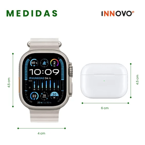 Smartwatch 7 Pulsos Green Con Audífono Sport Y Banda Sonido Deportiva Innovo K12 Wireless