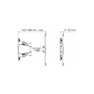 Soporte Para Tv Grandes  Extensible Doble Nb Innovo North Bayou P6 De 40 A 75 Color Negro