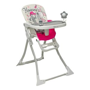Silla Comedor Bebé Portátil 2 En 1 Con Juguetes  HC301 Coneja
