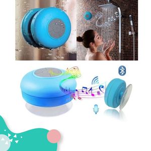 Parlante Altavoz Ducha Recargable Bluetooth Resistente Agua Azul