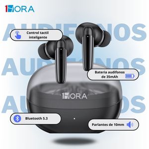 Audifonos Inalambricos 1HORA AUT207 - Negros