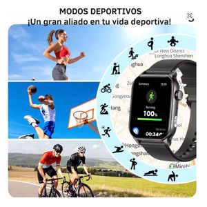 Reloj Inteligente G-TIDE S6 Pro Deportivo – Negro