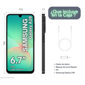 Samsung Galaxy A26 5G De 256GB/8GB RAM – Verde