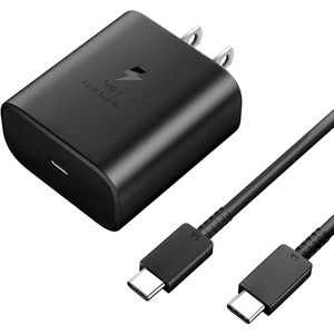 Cargador Samsung De Pared 45W Super Carga Rapida 2.0 USB Type-C To Type-C