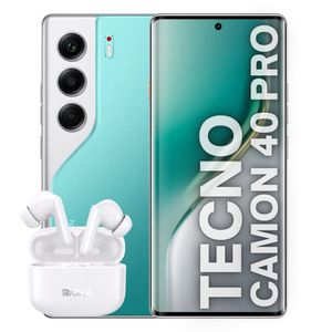 Celular TECNO CAMON 40 Pro 256GB 8+8GB RAM Verde