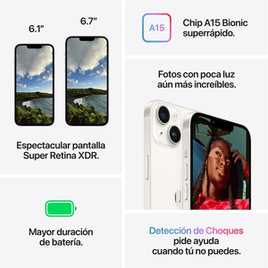 Celular Iphone 14 128 GB Morado - Con puerto SIM