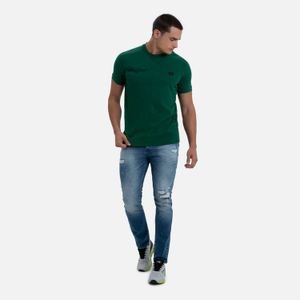 Camiseta Manga Corta Color Verde Para Hombre