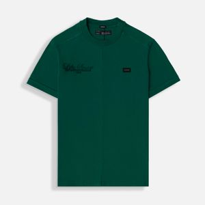 Camiseta Manga Corta Color Verde Para Hombre