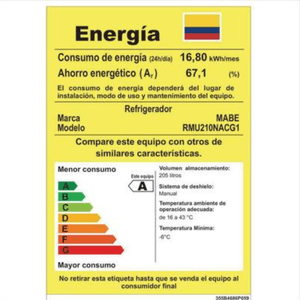 Nevera Frost Mabe 205Lt 1 Puerta Grafito. RMU210NACG1