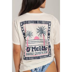 Camiseta Manga Corta Oversize Island Palms Mujer