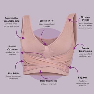 Brasier moldeador Comfy Bra - Set x3 colores
