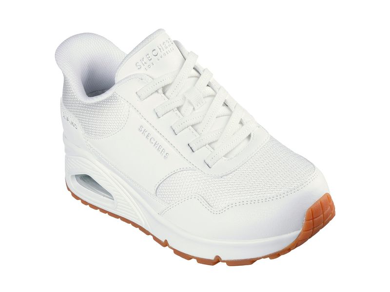 TENIS SKECHERS MUJER 177117WHT UNO Agaval