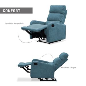 Silla Reclinable Elite Living Pekin 106x73x80 Nakano Indigo