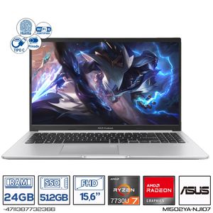 Computador Portatil Asus M1502Y AMD ryzen 7-7730U Ram 24Gb - 512GB  15,6  FHD