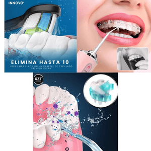Cepillo Dental Electrónico Basic Innovo Clean Con Irrigador Limpieza Profunda Duo