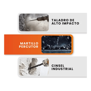 Roto Martillo Innovo Hammer Doble Mandril Percutor Taladro Con Estuche Trabajo Pesado 900w