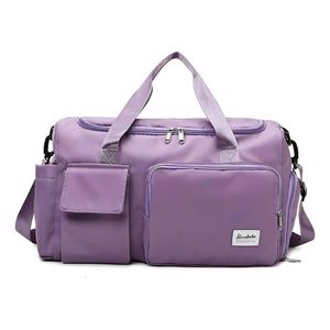 Maleta Deportiva Gym Viaje Bolsa Moda Casual Horizontal Morada