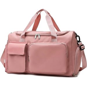 Maleta Deportiva Gym Viaje Bolsa Moda Casual Horizontal Rosa