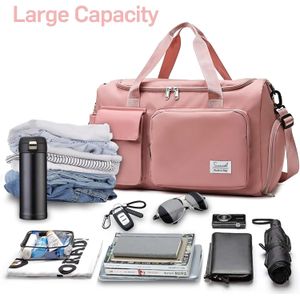 Maleta Deportiva Gym Viaje Bolsa Moda Casual Horizontal Rosa