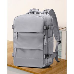 Maleta Equipaje Mano Para Viaje Multifuncional Grande Gris