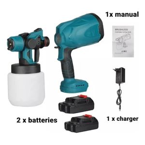 Pistola Pulverizadora De Pintura Electrica 2 Batería 24 V