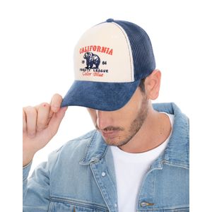 Gorra Beisbolera En Corduroy Con Bordado