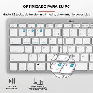 Teclado Inalámbrico Multidispositivo Trust Nado Bt / Español