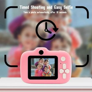 Camara Digital Para Niños Lcd Foto 20mpx Video 1080p Monster Rosa