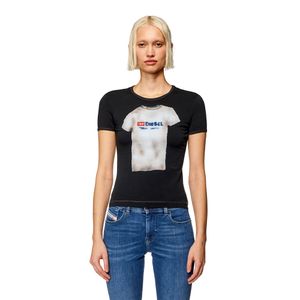 Camiseta Manga Corta Para Mujer T-Uncutie-Long-N18 Diesel