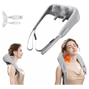 Masajeador De Cuello Espalda Recargable Calor Premium Innovo Fashion