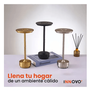 Lampara Led De Mesa Elegante Tactil 3 Metalica Recargable Innovo Led
