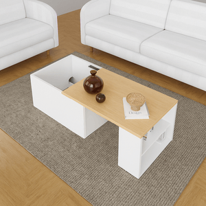Mesa de Centro Ahorra Espacio DKO (40x80x50) Blanco - Vienes