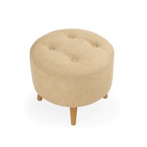 Juego de Sala Sofa (66X163X64) + Puff + Banqueta Baúl + Mesa De Centro (70x160x70) Beige