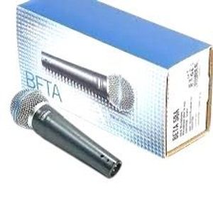 Microfono De Mano Alambrico Multiuso Vocal Dinamico BETA 58A Color Gris