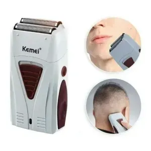 Maquina De Afeitar Kemei KM-3382 Color Blanco