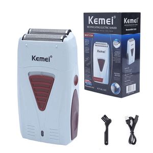 Maquina De Afeitar Kemei KM-3382 Color Blanco