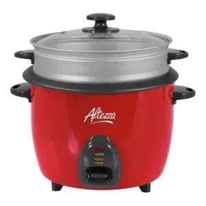 Olla Arrocera Altezza 10 Tazas 1.8 Lb Con Vaporera Roja ARC-S180R