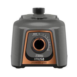 Licuadora 8 Velocidades Powermix Glass Imusa Vaso de Vidrio 550 Watts Color Negro