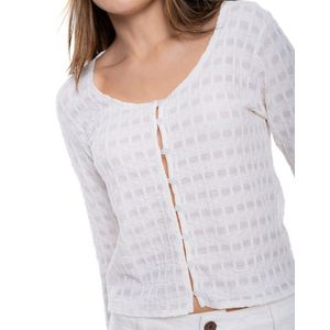 Camiseta Manga Larga Con Botonadura En Frente