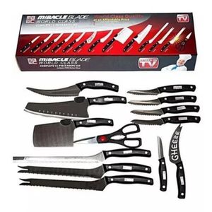 Set de Cuchillos Profesionales x 13 Piezas Negro