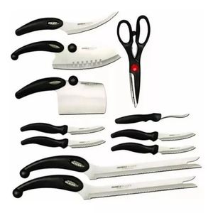 Set de Cuchillos Profesionales x 13 Piezas Negro