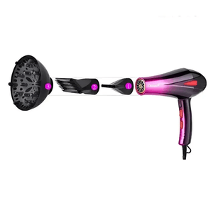 Combo Secador Bopai 4000w Difusor+ Cepillo Cabello Rizado Ondulado + Obsequio Innovo