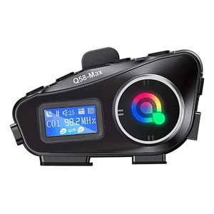 Intercomunicador Para Casco Motociclista Q58 Max Digital Innovo Bike Ip65