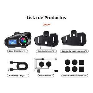 Intercomunicador Para Casco Motociclista Q58 Max Digital Innovo Bike Ip65
